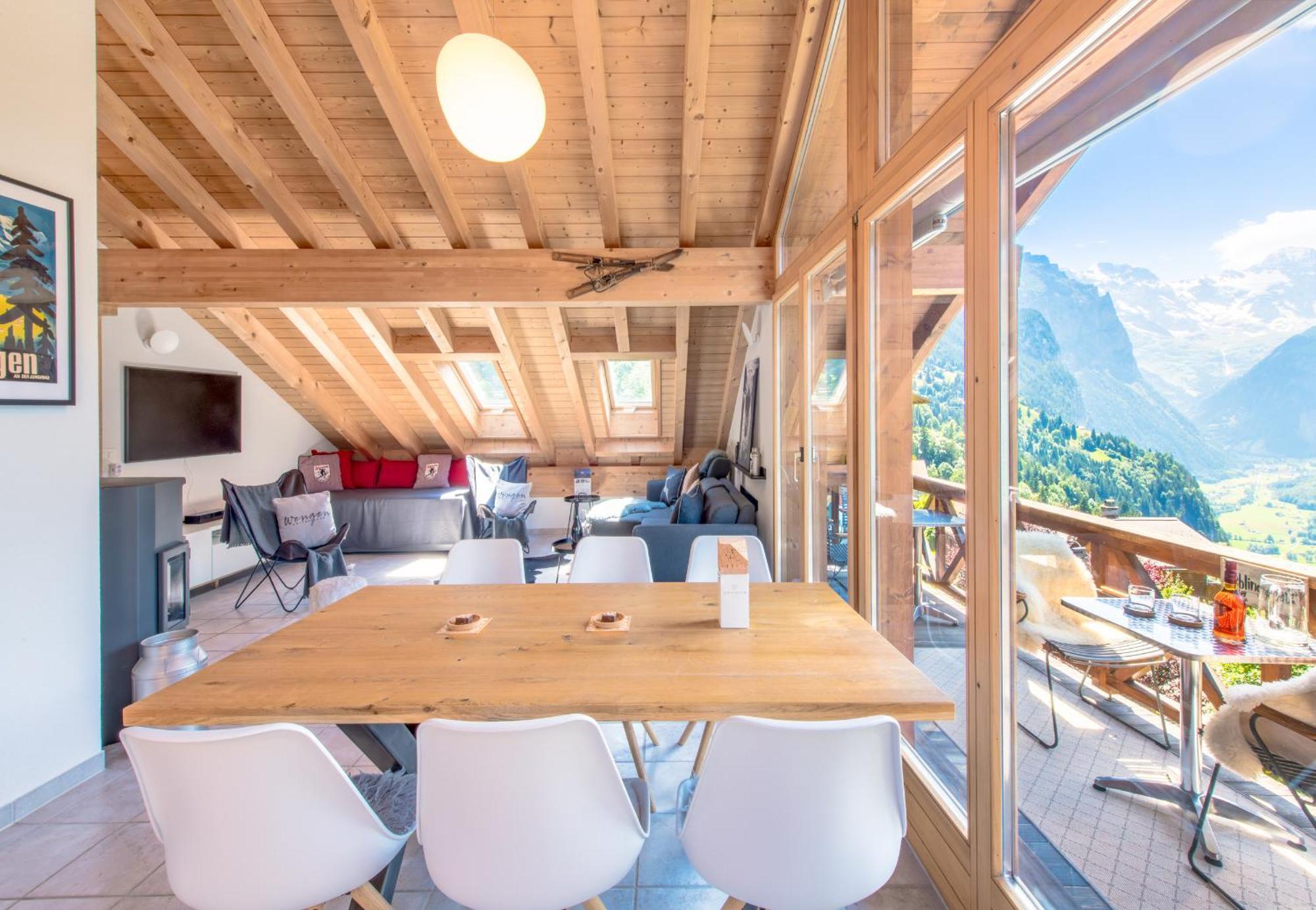 Chalet Rose Penthouse Wengen Zewnętrze zdjęcie
